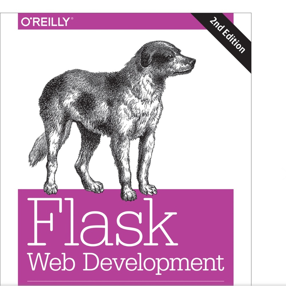 Flask Web Development Book - Purple Cover